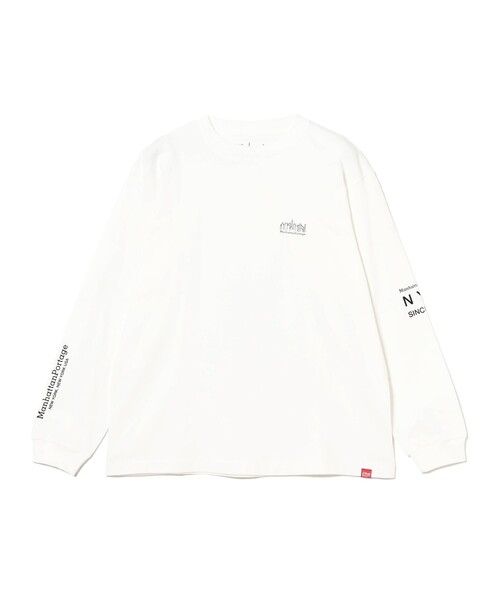Manhattan Portage(マンハッタンポーテージ)の「Manhattan Portage / Long Sleeve Print T-Shirt(Tシャツ/カットソー・メンズ・ブラック/ホワイト・L/S/M/XL)」の11枚目の写真