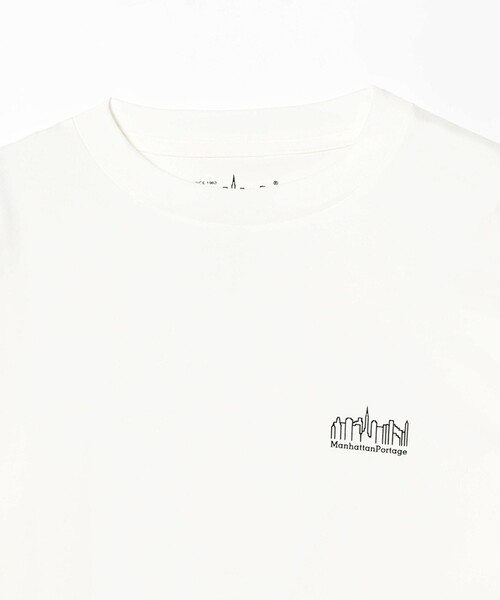 Manhattan Portage(マンハッタンポーテージ)の「Manhattan Portage / Long Sleeve Print T-Shirt(Tシャツ/カットソー・メンズ・ブラック/ホワイト・L/S/M/XL)」の12枚目の写真