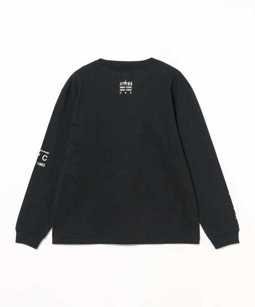 Manhattan Portage(マンハッタンポーテージ)の「Manhattan Portage / Long Sleeve Print T-Shirt(Tシャツ/カットソー・メンズ・ブラック/ホワイト・L/S/M/XL)」の19枚目の写真