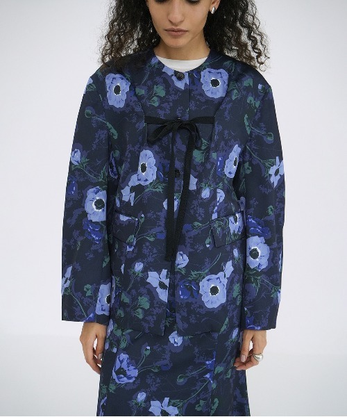 セール】SCARF FLOWER RIBBON TOPS（その他トップス）｜CLANE（クラネ