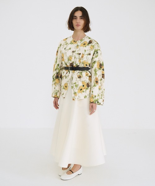 CLANE(クラネ)の「SCARF FLOWER RIBBON TOPS(その他トップス・レディース・アイボリー/ネイビー・1/2)」の6枚目の写真
