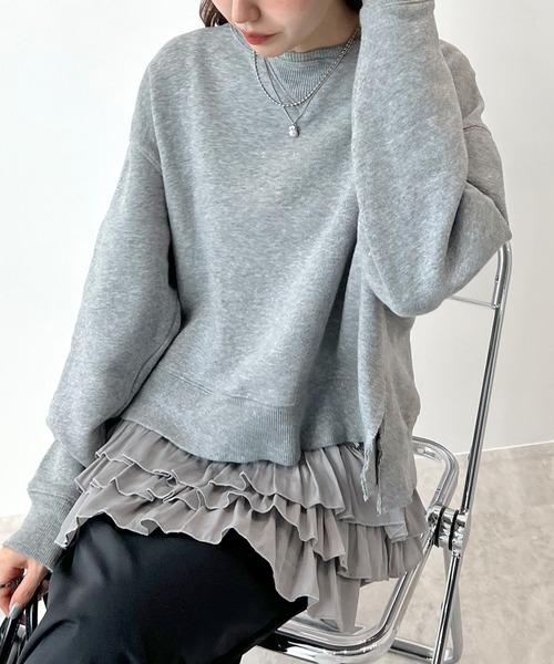 Futier land(フューティアランド)の「裾フリルキャミソール(キャミソール・レディース・ブラック/アイボリー/グレー/ホワイト/ブラック系その他・FREE)」の17枚目の写真