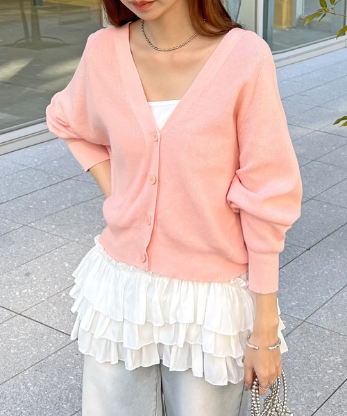 Futier land(フューティアランド)の「裾フリルキャミソール(キャミソール・レディース・ブラック/アイボリー/グレー/ホワイト/ブラック系その他・FREE)」の19枚目の写真