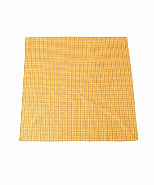 Casselini（キャセリーニ）の「Casselini(キャセリーニ)プリントコットンスカーフ（バンダナ/スカーフ・レディース・イエロー/ブラック/グリーン・FREE）」の6枚目の写真