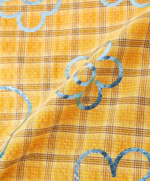 Casselini（キャセリーニ）の「Casselini(キャセリーニ)プリントコットンスカーフ（バンダナ/スカーフ・レディース・イエロー/ブラック/グリーン・FREE）」の8枚目の写真