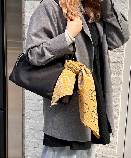 Casselini(キャセリーニ)の「Casselini(キャセリーニ)プリントコットンスカーフ(バンダナ/スカーフ・レディース・イエロー/ブラック/グリーン・FREE)」の20枚目の写真