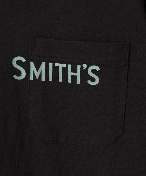 SMITH'S（スミス）の「SMITH’S（スミス）別注ロゴプリントポケットTシャツ（Tシャツ/カットソー・メンズ・ダークブラウン/ダークグリーン/ブラック/ホワイト・XL/L/M/S）」の18枚目の写真