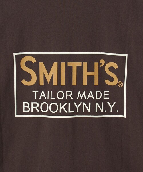 SMITH'S（スミス）の「SMITH’S（スミス）別注ロゴプリントポケットTシャツ（Tシャツ/カットソー・メンズ・ダークブラウン/ダークグリーン/ブラック/ホワイト・XL/L/M/S）」の12枚目の写真