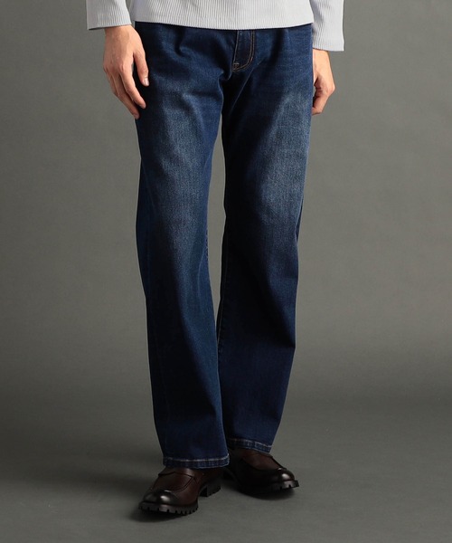 MONSIEUR NICOLE（ムッシュニコル）の「ストレッチデニム ワイドパンツ（デニムパンツ・メンズ・ホワイト/ライトブルー/インディゴブルー・LARGE/MEDIUM/SMALL）」の3枚目の写真