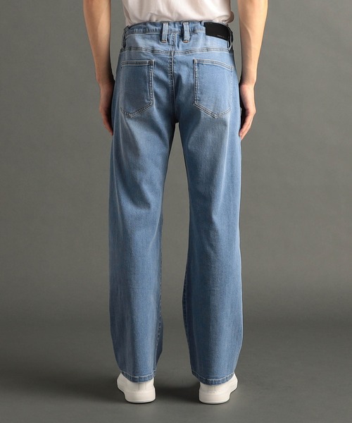 MONSIEUR NICOLE（ムッシュニコル）の「ストレッチデニム ワイドパンツ（デニムパンツ・メンズ・ホワイト/ライトブルー/インディゴブルー・LARGE/MEDIUM/SMALL）」の7枚目の写真