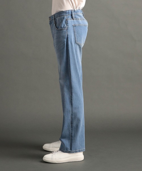 MONSIEUR NICOLE（ムッシュニコル）の「ストレッチデニム ワイドパンツ（デニムパンツ・メンズ・ホワイト/ライトブルー/インディゴブルー・LARGE/MEDIUM/SMALL）」の8枚目の写真