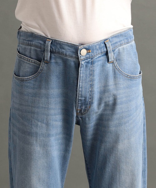 MONSIEUR NICOLE（ムッシュニコル）の「ストレッチデニム ワイドパンツ（デニムパンツ・メンズ・ホワイト/ライトブルー/インディゴブルー・LARGE/MEDIUM/SMALL）」の9枚目の写真