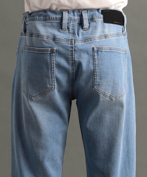 MONSIEUR NICOLE（ムッシュニコル）の「ストレッチデニム ワイドパンツ（デニムパンツ・メンズ・ホワイト/ライトブルー/インディゴブルー・LARGE/MEDIUM/SMALL）」の10枚目の写真