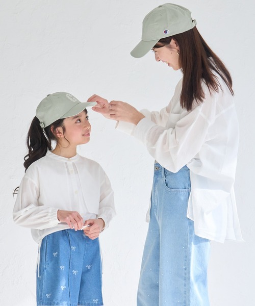 ROPE' PICNIC（ロペピクニック）の「【KIDS/キッズ】【Champion/チャンピオン別注】フラワーロゴキャップ/リンクコーデ（キャップ・キッズ・ブラック/ブルー系その他6・FREE）」の6枚目の写真