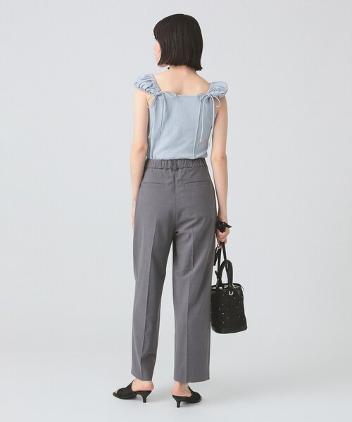 Ray BEAMS（レイビームス）の「ハリヌキ テレコ フレンチ パフスリーブ Tシャツ（Tシャツ/カットソー・レディース・サックスブルー/ホワイト・ONE SIZE）」の8枚目の写真