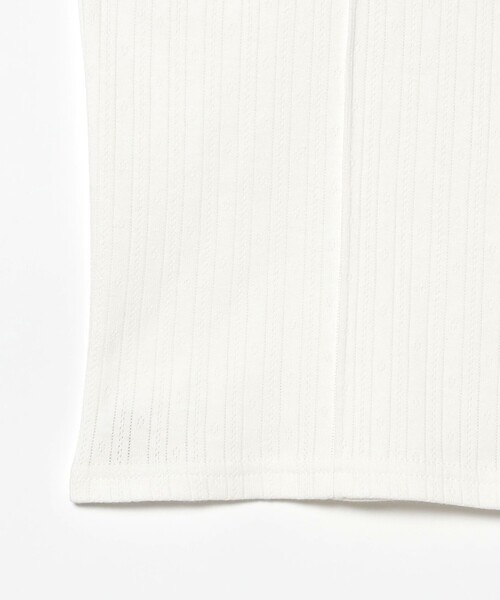 Ray BEAMS（レイビームス）の「ハリヌキ テレコ フレンチ パフスリーブ Tシャツ（Tシャツ/カットソー・レディース・サックスブルー/ホワイト・ONE SIZE）」の14枚目の写真