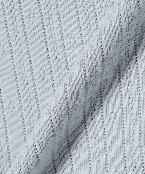 Ray BEAMS（レイビームス）の「ハリヌキ テレコ フレンチ パフスリーブ Tシャツ（Tシャツ/カットソー・レディース・サックスブルー/ホワイト・ONE SIZE）」の19枚目の写真