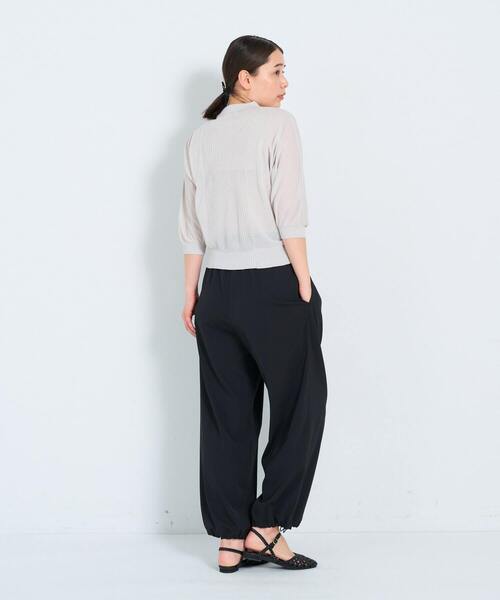 ADIEU TRISTESSE（アデュートリステス）の「KOYORI ポロニット（ニット/セーター・レディース・ライトグレー/ミント/ブラック・FREE）」の6枚目の写真