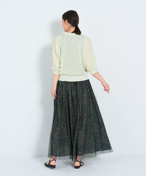 ADIEU TRISTESSE（アデュートリステス）の「KOYORI ポロニット（ニット/セーター・レディース・ライトグレー/ミント/ブラック・FREE）」の16枚目の写真