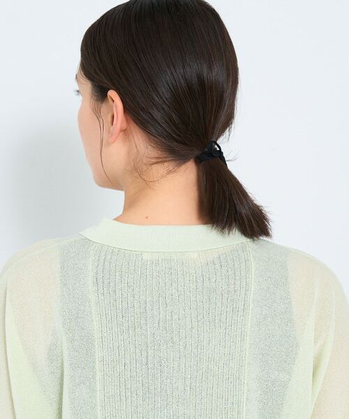 ADIEU TRISTESSE（アデュートリステス）の「KOYORI ポロニット（ニット/セーター・レディース・ライトグレー/ミント/ブラック・FREE）」の22枚目の写真