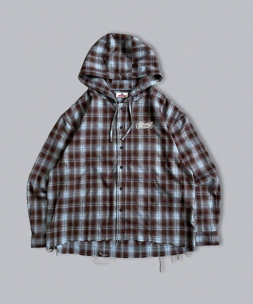 Check hooded shirt（シャツ/ブラウス）｜centimeter（センチ