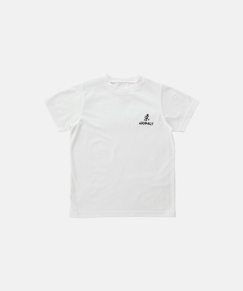 Gramicci（グラミチ）の「KIDS ONE POINT LOGO TEE｜キッズワンポイントロゴTシャツ（Tシャツ/カットソー・キッズ・ブラック/マスタード/ホワイト/カーキ・130/120/100/110）」の2枚目の写真