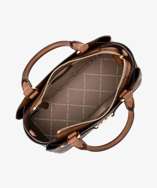 MICHAEL KORS（マイケルコース）の「REED センタージップ ベルテッド サッチェル スモール - MKシグネチャー（ハンドバッグ・レディース・ブラウン・FREE）」の7枚目の写真