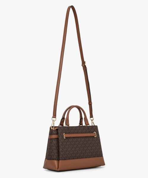MICHAEL KORS（マイケルコース）の「REED センタージップ ベルテッド サッチェル スモール - MKシグネチャー（ハンドバッグ・レディース・ブラウン・FREE）」の5枚目の写真