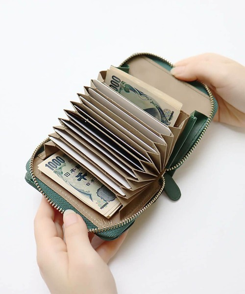 BARCOS（バルコス）の「【BARCOS/バルコス】GLウォレット 蛇腹式折財布＜リトルノ コンパクト＞（財布・レディース・イエロー/グリーン/ブラック・ONE SIZE）」の8枚目の写真