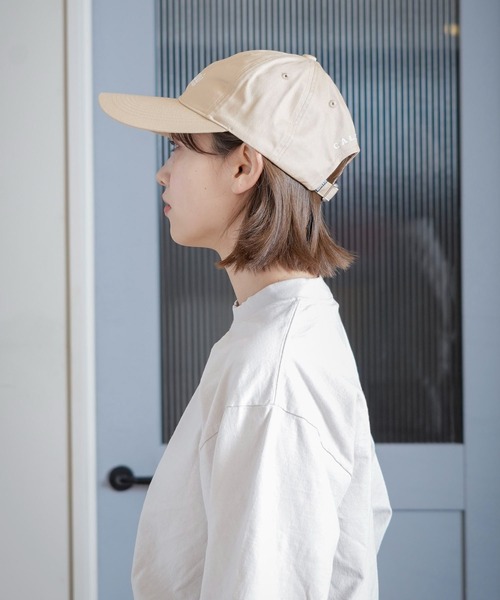 BEN DAVIS(ベンデイビス)の「【BEN DAVIS/ベンデイビス】【つば広・小顔効果】ワイドブリムキャップ UVカット対応 紫外線対策 刺繍ロゴ(キャップ・メンズ・ブラック/ベージュ・FREE)」の9枚目の写真