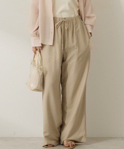 AMERICAN HOLIC(アメリカンホリック)の「接触冷感ベイカーリラックスパンツ(その他パンツ・レディース・ベージュ/ピンク/ブラック/ブルー系その他6/その他6・S/M/L)」の3枚目の写真