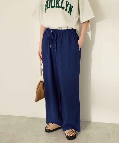 AMERICAN HOLIC(アメリカンホリック)の「接触冷感ベイカーリラックスパンツ(その他パンツ・レディース・ベージュ/ピンク/ブラック/ブルー系その他6/その他6・S/M/L)」の7枚目の写真