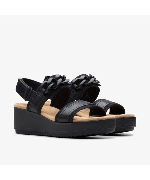 Clarks（クラークス）の「Wrenly Eve / レンリーイヴ（ブラック/ブラック）（サンダル・レディース・ブラック・UK3.5/UK4/UK4.5/UK5/UK5.5/UK6/UK3）」の4枚目の写真