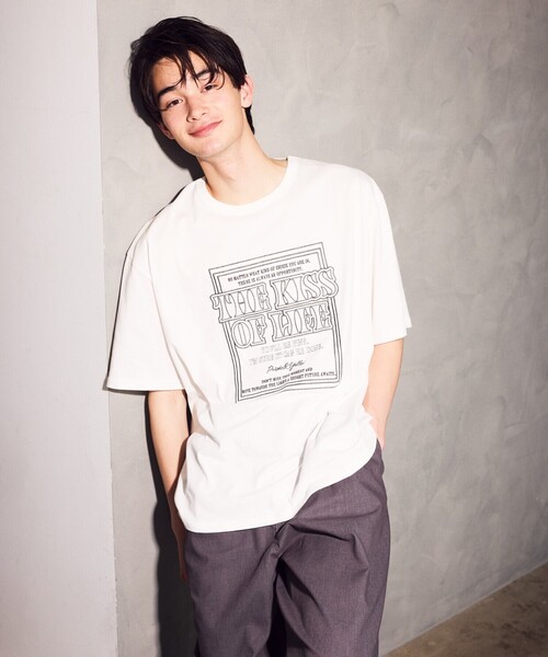 セール】メッセージ刺繍半袖Tシャツ（Tシャツ/カットソー