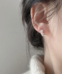 YU-KA:フラワー フープピアス  flower hoop pierce