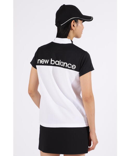 new balance golf 半袖トップス New Balance Golf tシャツ 「new balance golf」配色ラインロゴ