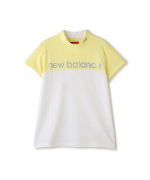 セール】【new balance golf】バイカラー 半袖 モックネック