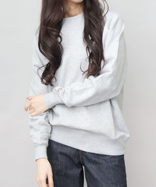 Goodwear（グッドウェア）の「USAコットン 裏毛（裏パイル） クルーネック スウェットトレーナー レギュラーシルエット（スウェット・メンズ・チャコール/グレー/ブラック/グレイッシュベージュ・M/L/XL）」の3枚目の写真