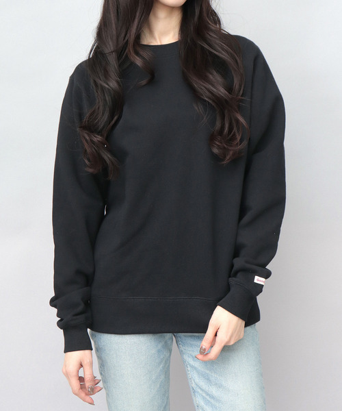 Goodwear（グッドウェア）の「USAコットン 裏毛（裏パイル） クルーネック スウェットトレーナー レギュラーシルエット（スウェット・メンズ・チャコール/グレー/ブラック/グレイッシュベージュ・M/L/XL）」の9枚目の写真