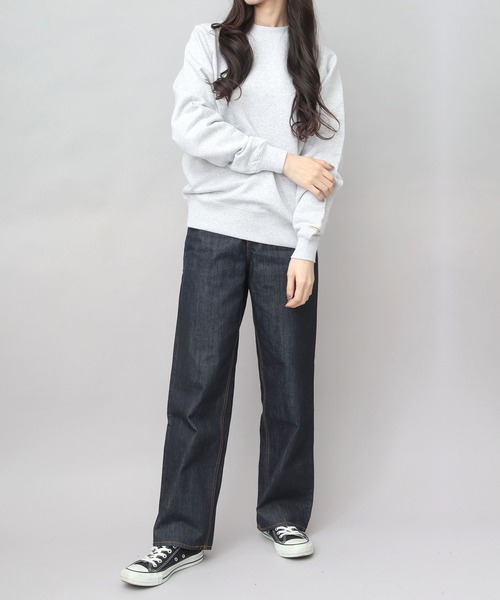 Goodwear（グッドウェア）の「USAコットン 裏毛（裏パイル） クルーネック スウェットトレーナー レギュラーシルエット（スウェット・メンズ・チャコール/グレー/ブラック/グレイッシュベージュ・M/L/XL）」の22枚目の写真