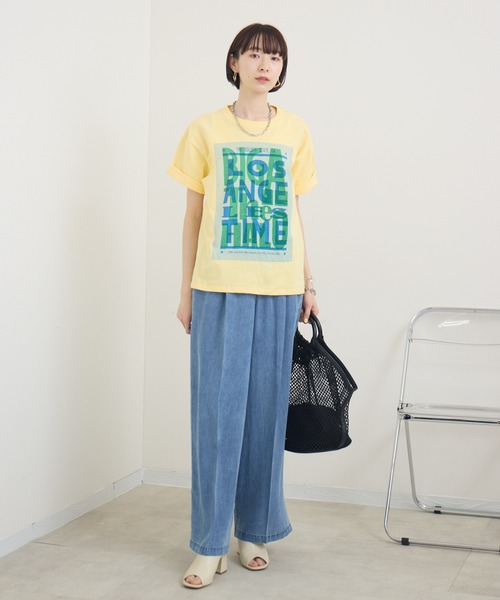 Paradise Picnic(パラダイスピクニック)の「ROSIEE テンセルデニムタックパンツ(デニムパンツ・レディース・ブラック/ブルー・FREE)」の16枚目の写真