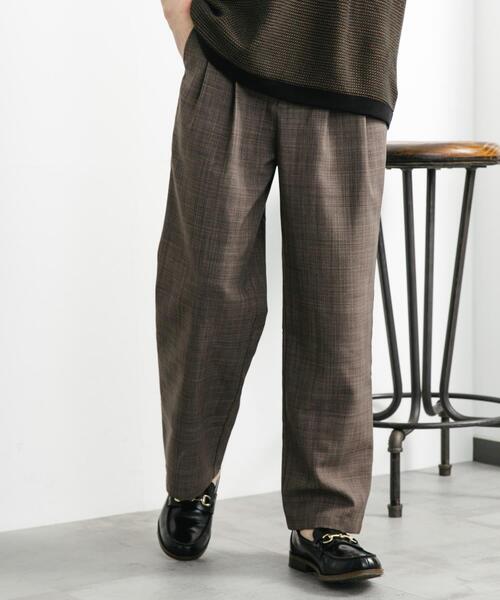 SENSE OF PLACE by URBAN RESEARCH（センスオブプレイスバイアーバンリサーチ）の「『セットアップ対応』『接触冷感/吸水速乾/イージーケア』リネンライクワイドスラックス（その他パンツ・メンズ・ライトベージュ/ブラック/ブラウン・SMALL/MEDIUM/LARGE）」の18枚目の写真