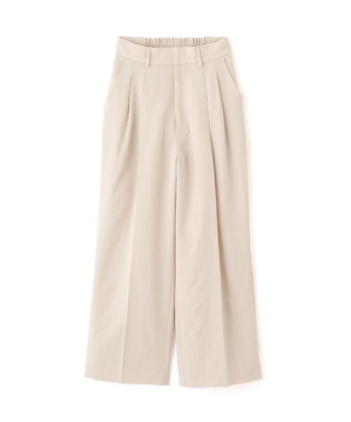 FREE'S MART（フリーズマート）の「◆【3サイズ展開XS-M】麻調合繊タックワイドパンツ【低身長サイズ有】（スラックス・レディース・ブラウン/ホワイト/ネイビー・MEDIUM/SMALL/X-SMALL）」の18枚目の写真