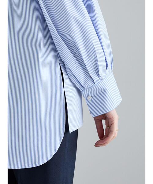 Te chichi（テチチ）の「【宮本茉由着用】フロントフリルブラウス（シャツ/ブラウス・レディース・ブルー/オフホワイト/サックスブルー・F）」の15枚目の写真