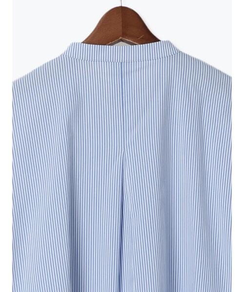 Te chichi（テチチ）の「【宮本茉由着用】フロントフリルブラウス（シャツ/ブラウス・レディース・ブルー/オフホワイト/サックスブルー・F）」の22枚目の写真