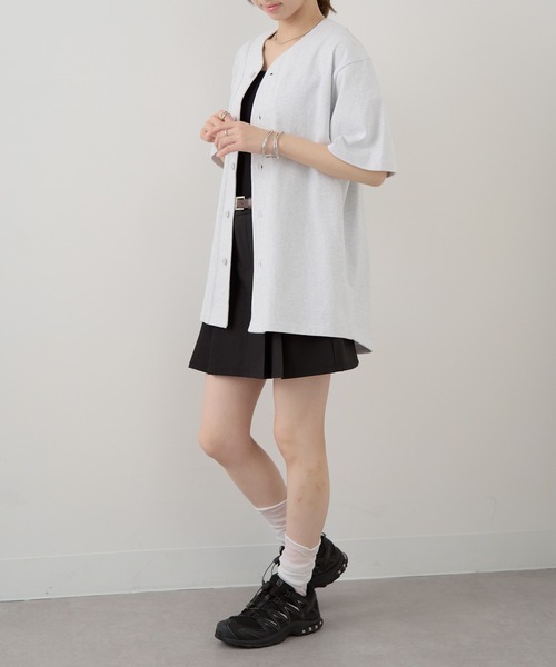 United Athle(ユナイテッドアスレ)の「【United Athle】8.5オンス コットン ジャージー ベースボールシャツ 半袖 4982(Tシャツ/カットソー・メンズ・ブラック/オフホワイト/アッシュ・M/L/XL)」の18枚目の写真