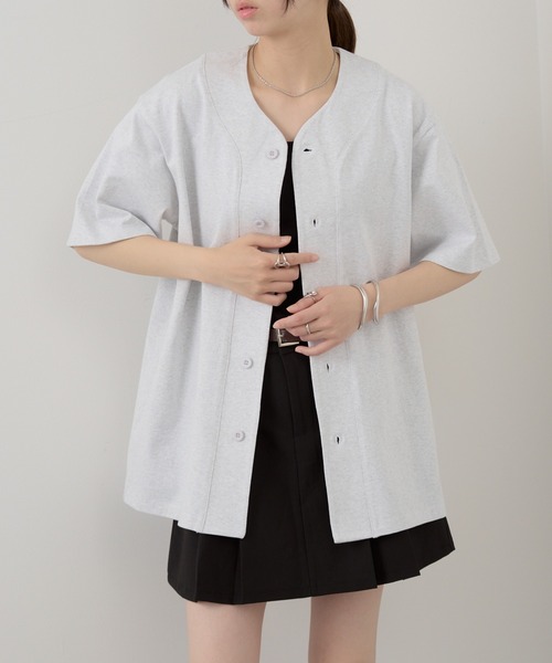 United Athle(ユナイテッドアスレ)の「【United Athle】8.5オンス コットン ジャージー ベースボールシャツ 半袖 4982(Tシャツ/カットソー・メンズ・ブラック/オフホワイト/アッシュ・M/L/XL)」の15枚目の写真