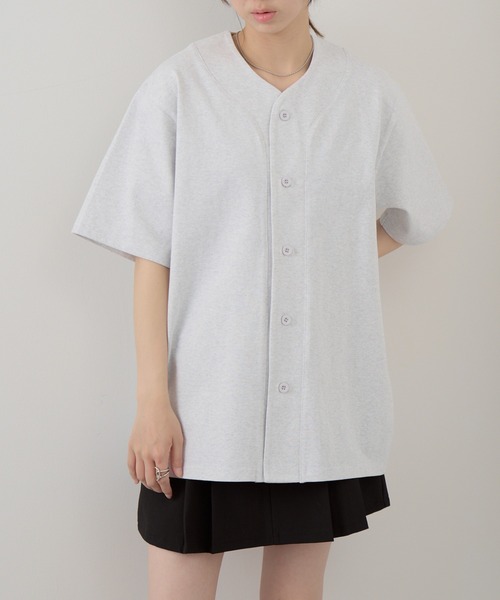 United Athle(ユナイテッドアスレ)の「【United Athle】8.5オンス コットン ジャージー ベースボールシャツ 半袖 4982(Tシャツ/カットソー・メンズ・ブラック/オフホワイト/アッシュ・M/L/XL)」の19枚目の写真