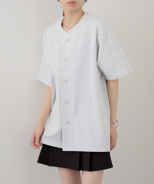 United Athle(ユナイテッドアスレ)の「【United Athle】8.5オンス コットン ジャージー ベースボールシャツ 半袖 4982(Tシャツ/カットソー・メンズ・ブラック/オフホワイト/アッシュ・M/L/XL)」の21枚目の写真