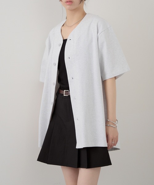 United Athle(ユナイテッドアスレ)の「【United Athle】8.5オンス コットン ジャージー ベースボールシャツ 半袖 4982(Tシャツ/カットソー・メンズ・ブラック/オフホワイト/アッシュ・M/L/XL)」の16枚目の写真